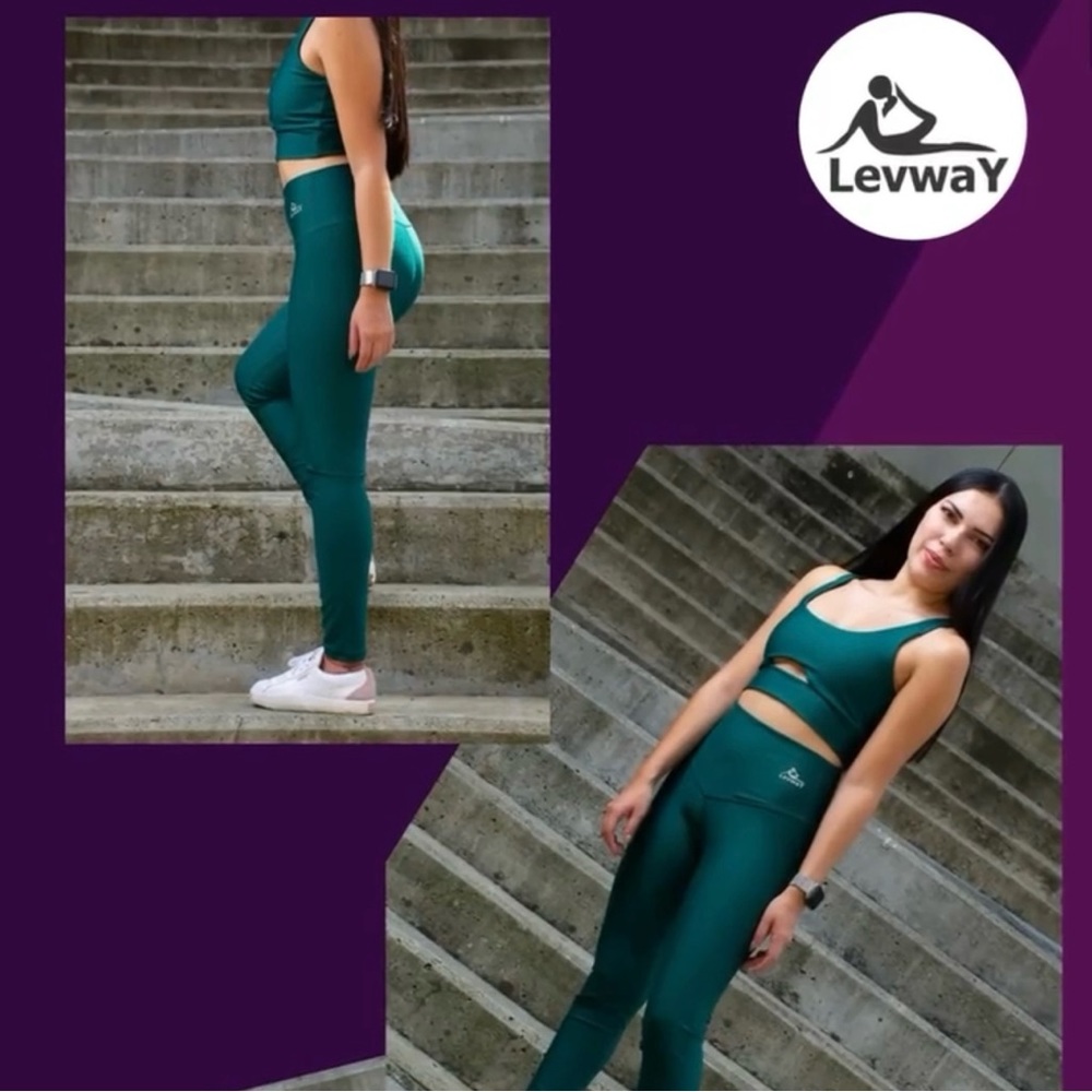 LEVWAY Leggings-NEW BRAND-Sportswear. Supplex material, Exercise.